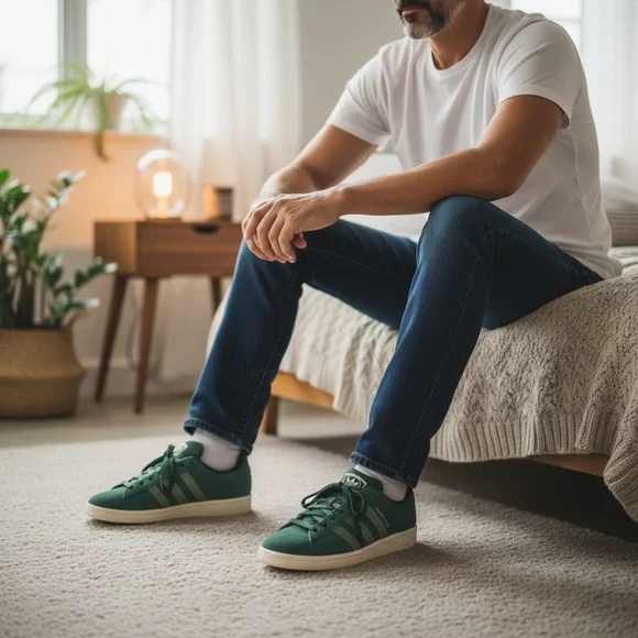 NEW Adidas Campus 00s Green Suede Men’s size 12 NWT + Box